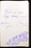 1919 Régi emlékkönyv érdekes idézetekkel, bejegyzésekkel