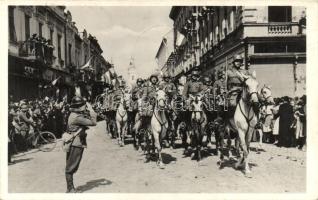 1940 Szatmárnémeti, Satu Mare; bevonulás / entry of the Hungarian troops, 'vissza' So. Stpl