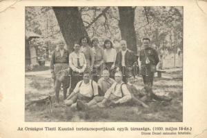 1930 Ismeretlen hely, az Országos Tiszti Kaszinó turistacsoportjának egyik társasága, Dózsa Dezső százados felvétele (EK)