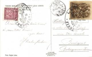 1938 Léva, Levice; bevonulás, tábori mise a Kossuth téren / entry of the Hungarian troops, field mas...