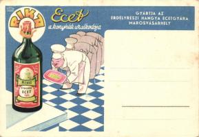 Rika ecet; gyártja az Erdélyrészi Hangya ecetgyára, Marosvásárhely, reklám / Historical Hungarian vinegar advertisment