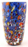 CC Zecchin millefioris váza, jelzett (Murano), hibátlan, m:25,5 cm