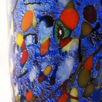 CC Zecchin millefioris váza, jelzett (Murano), hibátlan, m:25,5 cm