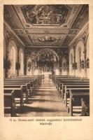 Nagyszeben, Sibiu; Ferenc-rendi nővérek tanintézetének kápolnája / Franciscan sisters school, chapel interior (Rb)