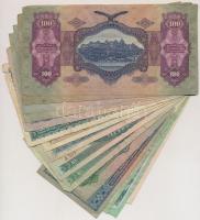 16db-os vegyes bankjegy tétel, benne pengők, forintok, és egy korona bankjegy T:vegyes