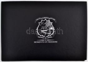 22db-os vegyes Fe érme replika tétel "Molments of Freedom" érmetartó kazettában T:vegyes