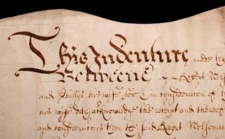 1663 Howden, Yorkshire, angol nyelvű házassági szerződés, pergamen, pecsétek befüggesztéseivel /

...