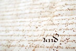 1663 Howden, Yorkshire, angol nyelvű házassági szerződés, pergamen, pecsétek befüggesztéseivel /

...