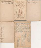 cca 1907-1923 5 db katonafotó, portrék, hátuljukon feliratozva, különböző méretben