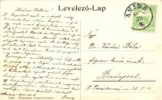 Anina, Stájerlakanina, Steierdorf; Vasúti út és alagút, kiadja Hollschütz / railway tunnel (EK)