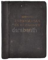 1914 Orvosi zsebnaptár és kézikönyv, sok gyógyszer ismertetővel, kopottas fedőborítóval, pp.:272, 14x10cm