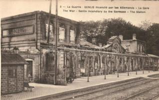 Senlis, Railway station destroyed by the Germans, during the war