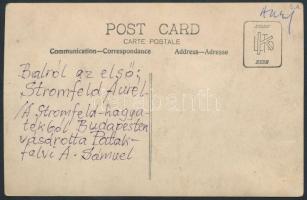 cca 1910 Stromfeld Aurél (1878-1927)a Vörös hadsereg vezérkari főnöke, verzón feliratozva, 9x14cm