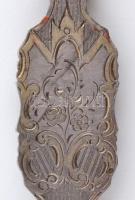 cca 1900 Összecsukható lornyon. Fém, díszes véséssel, rugó nélküli / cca 1900 Vintage glasses 15 cm