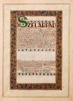1918 A Budapesti Közúti Vaspálya Társaság igazgatójának, Szél Áprádnak 20 éves jubileumár készített ...