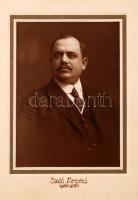 1918 A Budapesti Közúti Vaspálya Társaság igazgatójának, Szél Áprádnak 20 éves jubileumár készített ...