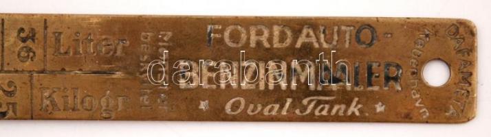 cca 1920 Ford autókhoz való benzin szint mérő. Réz. / cca 1920 Benzin level meter for vintage Ford c...