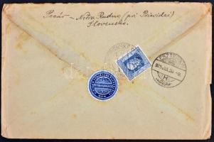 1925 Pecár István Nyitra-Rudno-i plébános 2,5 oldalas kézzel írt levele