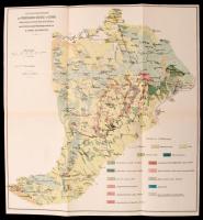 Schafarzik Ferenc: Cserhát térképe a pyroxén és andezit lelőhelyekkel. 1:130 000 Grund V. utódai. Kő...