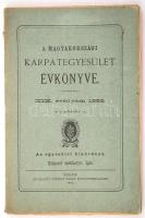 A Magyarországi Kárpátegyesület évkönyve. XIX. évfolyam 1892.  Igló, 1892. Schmidt József. [8] + 148 + [6] p.  Fűzve, kiadói papírkötésben, jó állapotban, de a két melléklet nélkül.