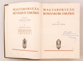 Gerevich Tibor: Magyarország románkori emlékei. Dedikált! (Magyarország Művészeti Emlékei). Bp., 193...