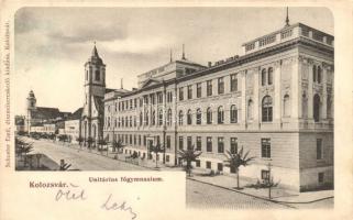 Kolozsvár, Cluj; Unitárius főgimnázium, kiadja Schuster Emil / grammar school