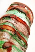 Muránói Vetro Artistico váza, több rétegű, fújt üveg, jelzett, hibátlan / Murano Vetro Artistico gla...