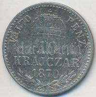 1870KB 10kr Ag "Váltó Pénz" T:3