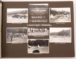 1930-1933 A MÁV cserkészcsapatának utazásait bemutató fényképgyűjtemény. 306 db nagyrészt feliratozo...