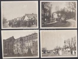 cca 1910 Életképek a Felvidékről, Pöstyén és környékéről, 12 db fotó, 12x8,5 cm / cca 1910 Piešťany and the neighbourhood, Slovakia, 12 photos, 12x8,5 cm