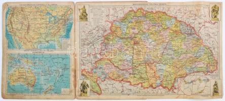 1930 Irredenta Népiskolai atlasz, szerk.:Cholnoky et alii, 28x20cm