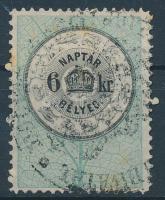1873 Naptárbélyeg 6kr
