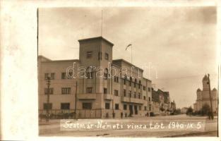 1940 Szatmárnémeti, Satu Mare; múzeum, Ortodox templom / museum, church, photo 'Szatmárnémeti visszatért' So. Stpl.