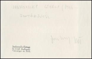 1983 Jankovszky György(1946-): New York, World Trade Center, feliratozva, aláírt, pecséttel jelzett,...