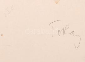 Balogh Rudolf (1879-1944): Tokaji szüret, hátoldalon feliratozva, 23x29 cm