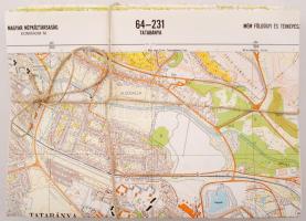 1987 32 db topográfiai térkép Tatabánya és körnékéről, 1:10000