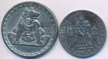 Németország / Weimari Köztársaság / Deutsch-Eylau 1920. 10pf Fe + Aachen 1921. 25pf Fe T:2
Germany ...