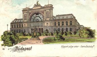 Budapest, 5 db régi városképes képeslap az 1899-1901 közötti időszakból, több litho, vegyes minőség / 5 old postcards, between 1899-1901, some litho, mixed quality