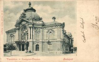 Budapest, 5 db régi városképes képeslap az 1899-1901 közötti időszakból, több litho, vegyes minőség ...