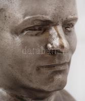 N.A. Tyeplov: Férfi büszt. Fém, jelzett, m:22 cm