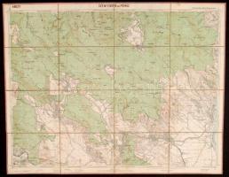 cca 1910-1930 A történelmi Magyarország és a környező területek átfogó katonai térkép gyűjteménye. A...