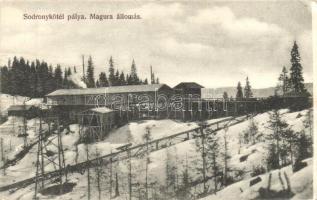 Magura, Sodronykötél pálya állomás / wire way station (EK)