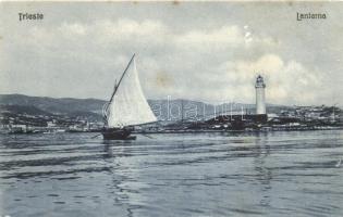 Trieste, sailship, lighthouse