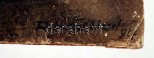 1924 Rimdezi József jelzéssel: Női akt, akvarell, karton,hibás, 33x23cm