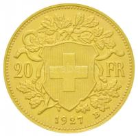 Svájc 1927B 20Fr Au "Helvetia" Bern (6.47g/0.900) T:2
Switzerland 1927B 20 Francs Au &quo...