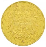 Ausztria 1896. 10K Au "Ferenc József" (3,38g/0.900) T:2 kis ph.
Austria 1896. 10 Corona A...