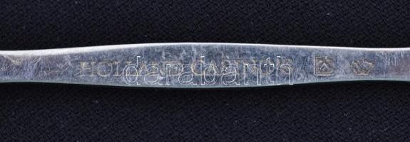 3 db díszes ezüst (Ag.) emlékkanál, jelzettek, br. 28,5 g