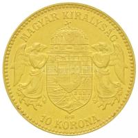 1911KB 10K Au "Ferenc József" (3.39g/0.900) T:2
Hungary 1911. 10 Korona Au "Franz Jo...