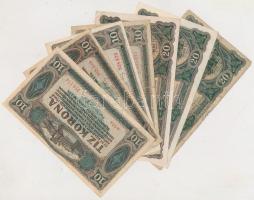 1920. 1K (3x) + 2K (3x) + 10K (4x) + 20K (5x) + 50K (2x) + 100K (2x) + 1923. 100K (3x) T:vegyes (köz...