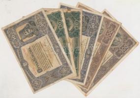 1920. 1K (3x) + 2K (3x) + 10K (4x) + 20K (5x) + 50K (2x) + 100K (2x) + 1923. 100K (3x) T:vegyes (köz...
